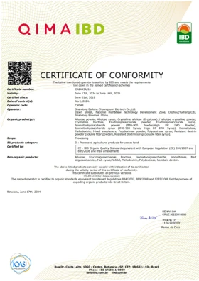 EU Organic Certificate